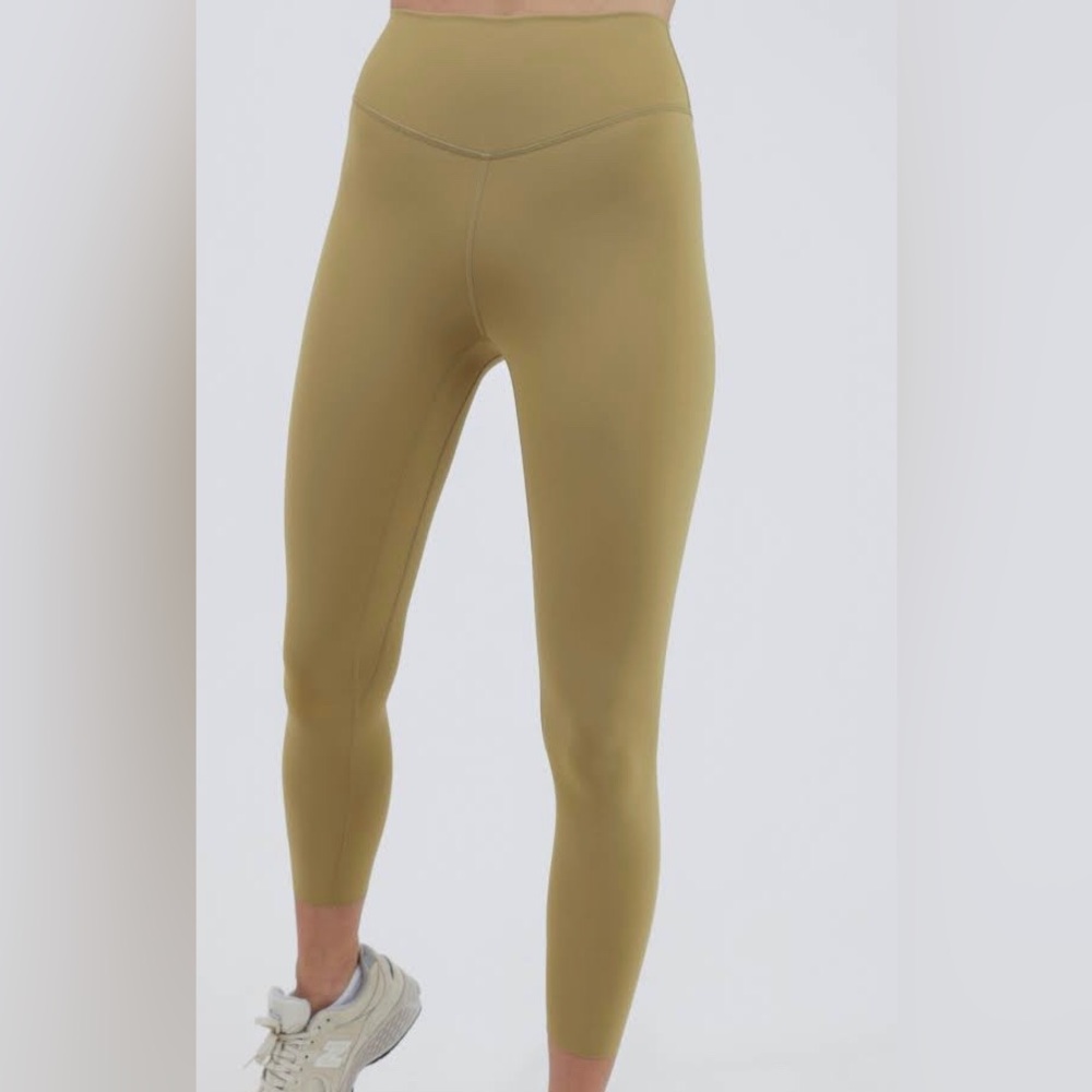 Lulu Align Leggings (mustard yellow/green) size 2